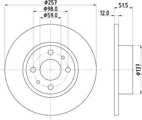 Mintex MDC388 - Brake Disc autospares.lv