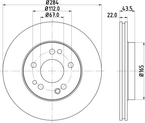 Mintex MDC373 - Brake Disc autospares.lv