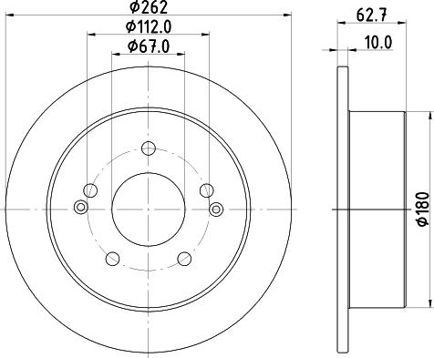 Mintex MDC2974C - Brake Disc autospares.lv