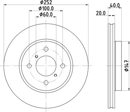 Mintex MDC2972C - Brake Disc autospares.lv