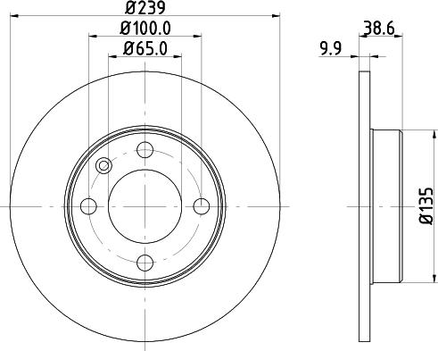 Mintex MDC247 - Brake Disc autospares.lv