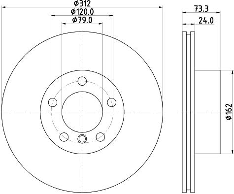 Mintex MDC2567 - Brake Disc autospares.lv