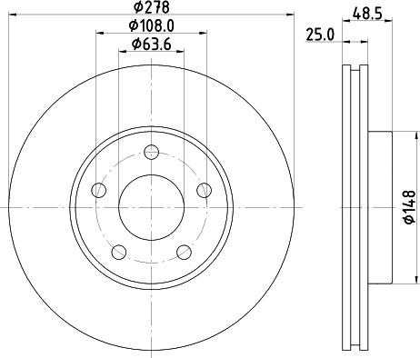 Mintex MDC2528 - Brake Disc autospares.lv