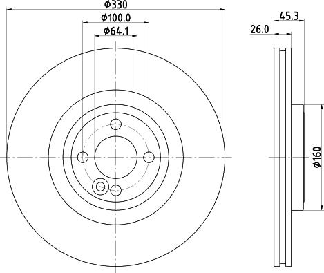 Mintex MDC2691 - Brake Disc autospares.lv