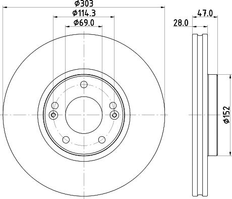 Maxgear 19-3504SPORT - Brake Disc autospares.lv