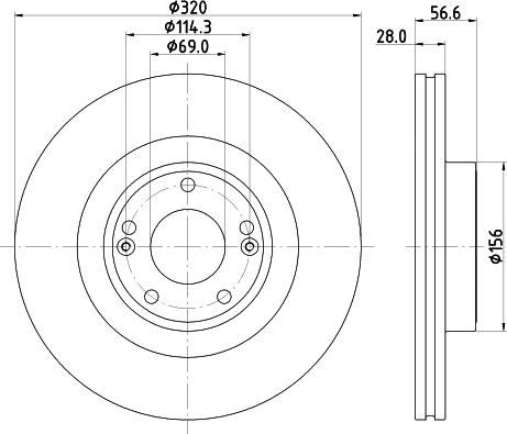 Mintex MDC2660 - Brake Disc autospares.lv