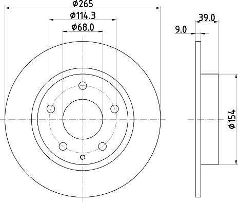 Mintex MDC2605 - Brake Disc autospares.lv