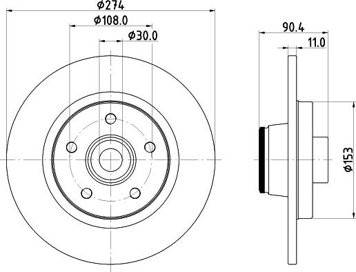 Mintex MDC2614 - Brake Disc autospares.lv