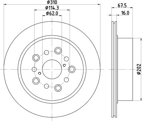 Mintex MDC2637 - Brake Disc autospares.lv