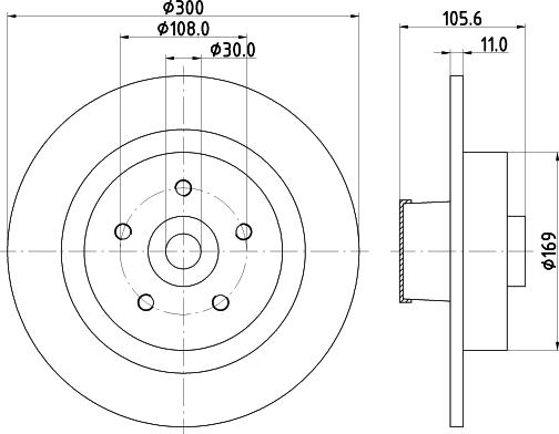 Mintex MDC2620 - Brake Disc autospares.lv