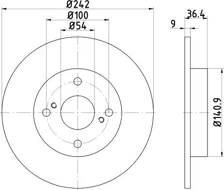 Mintex MDC2095 - Brake Disc autospares.lv