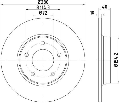 Mintex MDC2096 - Brake Disc autospares.lv