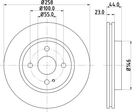 Mintex MDC2042 - Brake Disc autospares.lv