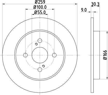 Mintex MDC2060 - Brake Disc autospares.lv