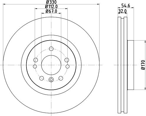 Mintex MDC82068C - Brake Disc autospares.lv