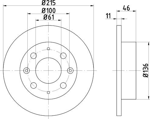 Mintex MDC201 - Brake Disc autospares.lv