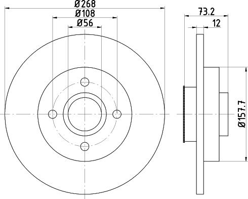 Mintex MDC2030 - Brake Disc autospares.lv