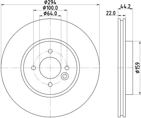 Mintex MDC2197 - Brake Disc autospares.lv