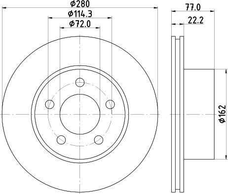 Mintex MDC2100 - Brake Disc autospares.lv