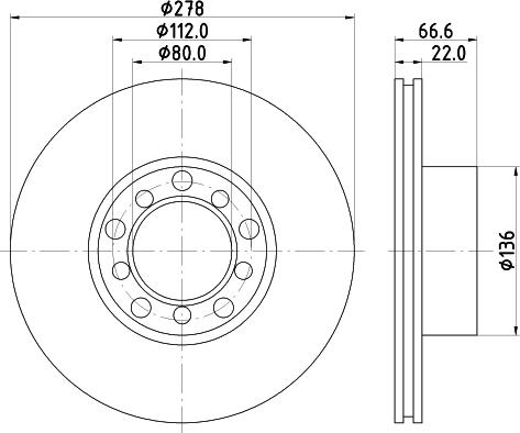 Mintex MDC213 - Brake Disc autospares.lv