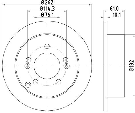 Mintex MDC2125 - Brake Disc autospares.lv