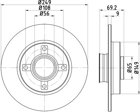 Mintex MDC2121 - Brake Disc autospares.lv