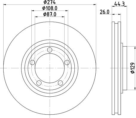 Mintex MDC2176 - Brake Disc autospares.lv