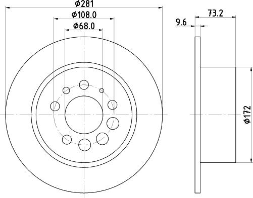 Mintex MDC21 - Brake Disc autospares.lv