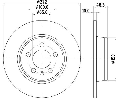 Mintex MDC2800C - Brake Disc autospares.lv