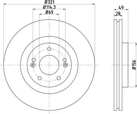 Mintex MDC2390 - Brake Disc autospares.lv