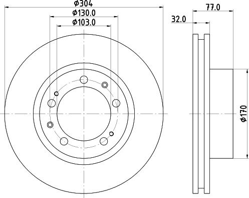 Mintex MDC2352L - Brake Disc autospares.lv