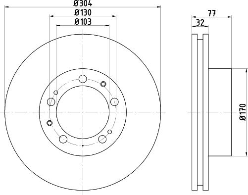 Mintex MDC2352R - Brake Disc autospares.lv