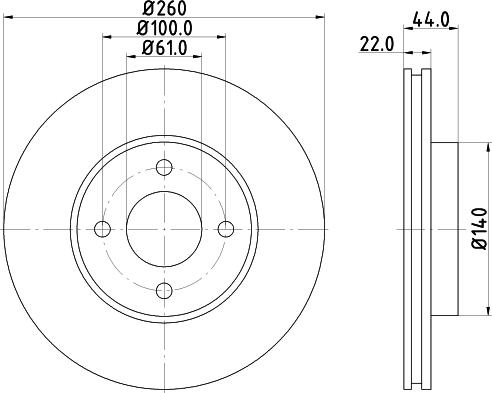 Mintex MDC2365 - Brake Disc autospares.lv