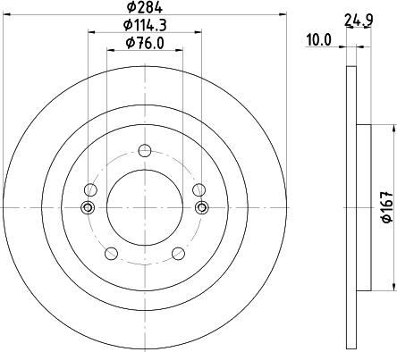 Mintex MDC2360 - Brake Disc autospares.lv