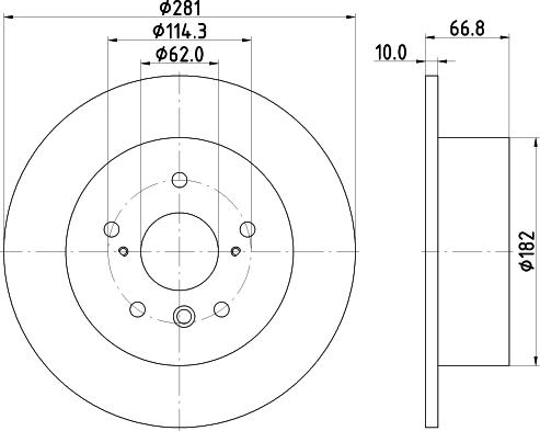 Mintex MDC2368 - Brake Disc autospares.lv