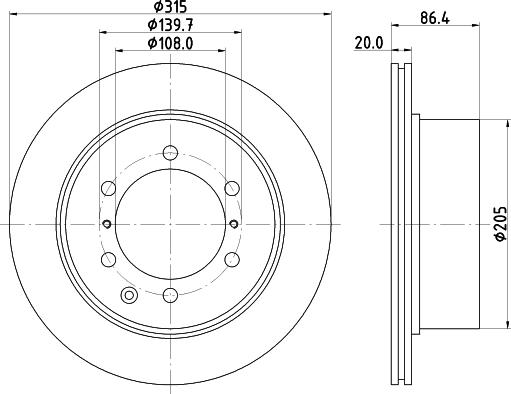 Mintex MDC2300 - Brake Disc autospares.lv