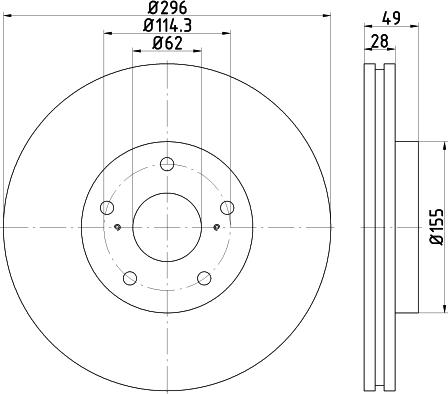 Mintex MDC2314 - Brake Disc autospares.lv