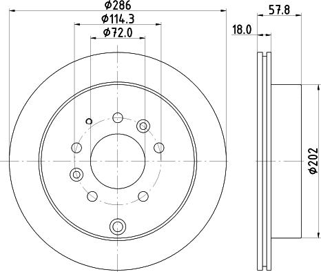 Mintex MDC2389 - Brake Disc autospares.lv