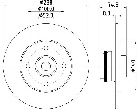 Mintex MDC2381 - Brake Disc autospares.lv