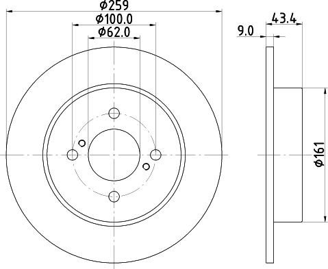 Mintex MDC2383 - Brake Disc autospares.lv