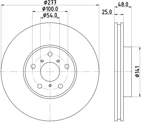 Mintex MDC2370 - Brake Disc autospares.lv