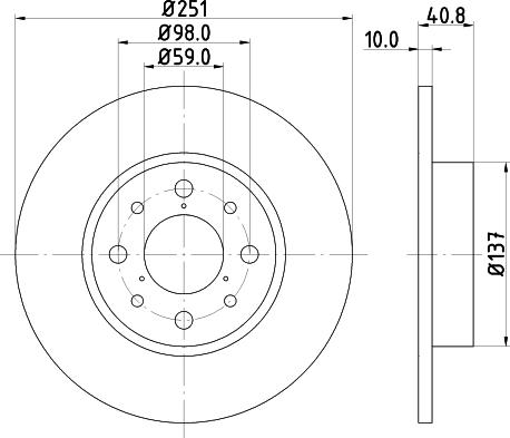 Mintex MDC2237 - Brake Disc autospares.lv