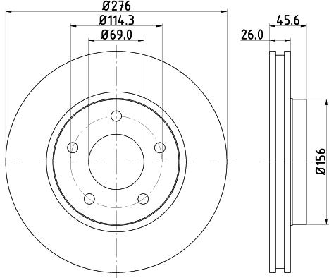 Mintex MDC2225 - Brake Disc autospares.lv