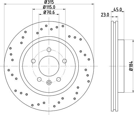 Mintex MDC2790C - Brake Disc autospares.lv