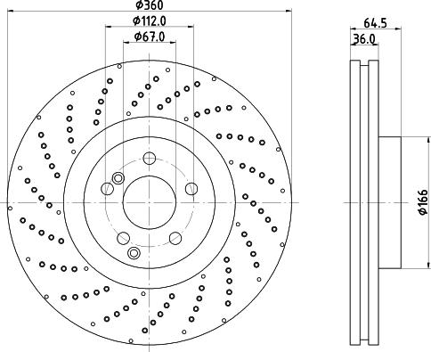 Mintex MDC2749C - Brake Disc autospares.lv