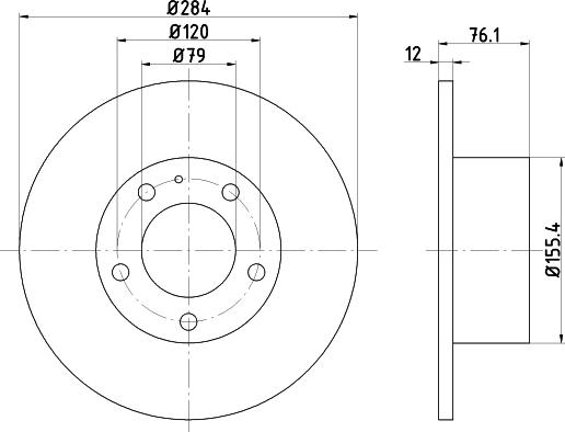 Mintex MDC270 - Brake Disc autospares.lv