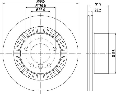 Mintex MDC2783C - Brake Disc autospares.lv