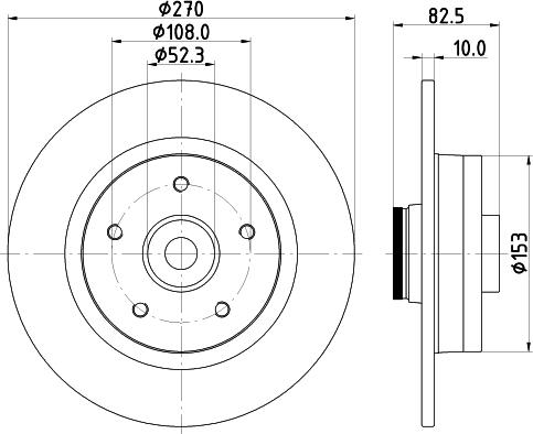 Mintex MDC2722 - Brake Disc autospares.lv