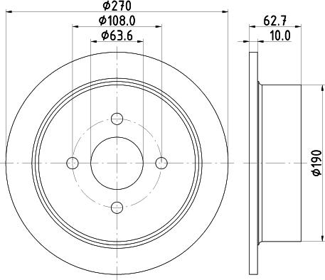 Mintex MDC790 - Brake Disc autospares.lv