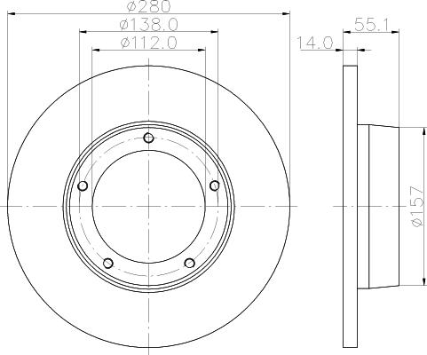 Mintex MDC752 - Brake Disc autospares.lv